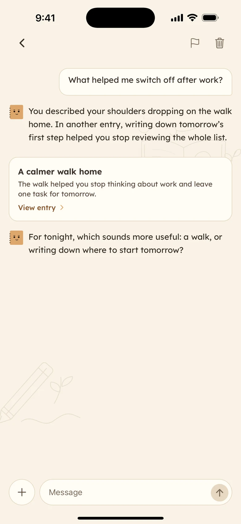 AI chat conversation
